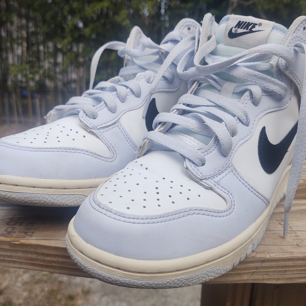 Nike Dunk High Football Grey Black Size 6.5y - Picture 4 of 12